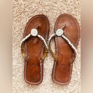 Brown Beautiful Leather Handmade African sandals